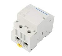 Fabater Contactor de CA, 100A 2P 2NO Larga Vida útil 100000 Ciclos Contactor de CA Ultra Silencioso y Ultraahorro de Energía Modular 100A con Contactos 2P 2NO para Electricidad de Edificios