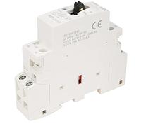 Fabater Contactor de CA Doméstico de Carril DIN 2P 25A 220V 50Hz con Interruptor de Control Manual, Diseño de 4 Posiciones, Súper Silencioso por Debajo de 15dB, 75% de Ahorro de Energía y 70% de (2NC)