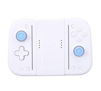 Fabater Controlador de Juego Inalámbrico RGB con Detección de Movimiento de 6 Ejes para, Rendimiento Mejorado con Teclas Mecánicas y Vibración Ajustable (Blanco Azul)