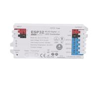 Fabater Controlador de Tira LED WLED Salida de 4 Canales, Fusible de 15 A, Micrófono de Música, Iluminación Dinámica, Descarga UART USB C, con Control de Aplicación