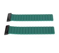 Fabater Correa de Reloj, Correa de Reloj Resistente, Lavable de Silicona, Magnetismo Suave y Fuerte de 26 Mm para Uso Diario (DE verde)
