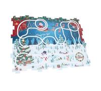 Fabater Creativo del Juguete del Tren del Tema de Navidad del Estilo del Rompecabezas para los Niños, Material Seguro, Divertido del Juego de la Pista del Rompecabezas del Piso
