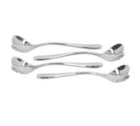 Fabater Cucharas de café, Cucharaditas Ergonómicas de Acero Inoxidable en Forma de Corazón de 4 Pulgadas, Cucharas Pequeñas para Mezclar con 4 Paquetes para café, Postre, Helado, Aperitivo de té