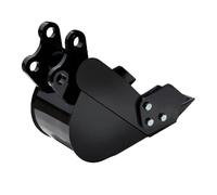 Fabater Cucharón para Excavadora Angosto de Acero de Aleación Robusto con 2 Cuchillas Delanteras para Dragado de Ríos, Piezas de Excavadora Duraderas para Proyectos de Demolición de Edificios Pequeños