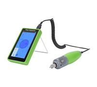 Fabater Detector de Cara de Extremo de Fibra de Alta Definición con Registro de Medición de Tiempo Real, Microscopio de Fibra Táctil LCD de 5 Cht para Inspección Simple y Análisis Estadístico,