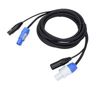 Fabater El Cable Combinado de Señal XLR de Alimentación de 23 AWG Es un Cable de Extensión Duradero de 3 Pines para Eventos de Iluminación Profesional (o)