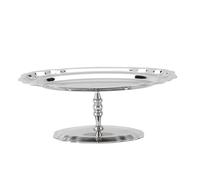 Fabater Elegante Soporte de Postres de Pie de Pie Placa de Acero Inoxidable Aplicaciones para Golosinas para Dulces, Adecuados para Reuniones Formales Casuales, 175g