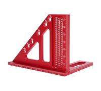 Fabater Escuadra para Trabajar la Madera, Escuadra de Inglete Ligera de Aleación de Aluminio con 6 Orificios Angulares Preestablecidos Pasadores Extraíbles para Ingenieros Carpinteros Carpinteros