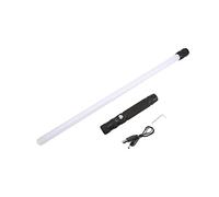 Fabater Espada de Luz LED, Mini Espada de Luz con de Metal 7 Colores Cambian Efectos de Sonido Batería Recargable para Juguetes de Escenario de Cosplay (Black)