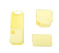 Fabater Funda Protectora 4 Apta para Uso Diario Funda de Silicona Que Absorbe los Golpes con Cordón para Filmar (Yellow)