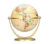 Fabater Globo Terráqueo Giratorio de Escritorio, Globo Terráqueo para Enseñanza de Geografía con Base Resistente para Educación en Casa, Escuela, Oficina