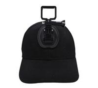 Fabater Gorra de Béisbol Liviana para Cámara de Acción con Soporte Seguro para Pesca, Conciertos y Aventuras, Ideal para Estilos de Vida Activos (Black)