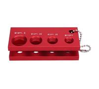 Fabater Herramienta Universal para Espacios de Bujías, Herramienta de Ajuste Duradera para Coches, Motocicletas, Jardines con Medidor de Enchufe de Acero (Rojo)