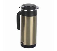 Fabater Hervidor Eléctrico para Automóvil de Acero Inoxidable de 1000 Ml y 12 V, Botella de Agua para Calefacción de Viaje para Viajes por Carretera, Termos Portátiles para Automóvil con Enchufe
