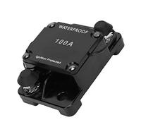 Fabater HT-608 Disyuntor Auto Restablecimiento Portafusibles Impermeable DC12-24V, Interruptor Automático Protección contra Sobrecorriente para Coche Barco Camión de Audio (100A)