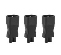 Fabater IEC320 C14 de Alto Rendimiento C14 a IEC320 C5 Adaptador de Potencia -plug, Ideal para Impresoras y Vehículos Eléctricos, Material de PVC de Retardo Místico/fantasía, 3 Paquete