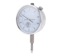 Fabater Indicador de Prueba de Dial Mecánico de Alta Precisión Indicador de Dial Tipo Puntero de 0,01 Mm Movimiento de Latón a Prueba de Golpes de Acero Inoxidable para Medición de Máquina Error de