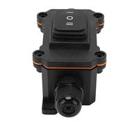 Fabater Interruptor Basculante de 3 Posiciones, IP68 Impermeable 12 V 16 A ON Off ON Interruptor Basculante, Impermeable con Contactos de Cobre Engrosados para Coche Barco Barco RV