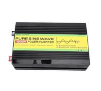 Fabater Inversor de Sinusoidal Pura de 1500 W con Potencia Máxima de 3000 W para Sistemas de Energía Solar y Dispositivos Domésticos con Control de Temperatura Inteligente