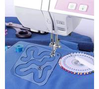 Fabater Juego de 11 Plantillas para Acolchar, Regla de Plantillas de Costura Acrílica, Regla de Costura Doméstica para Acolchar a Máquina, Juego de Reglas para Transparente para Principiantes y (11