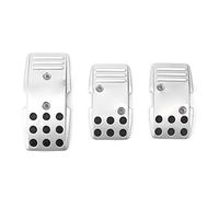 Fabater Juego de 3 Cubiertas de Pedal R3000 de Aleación de Aluminio para Acelerador de Embrague de Freno, Transmisión Manual Antideslizante, Almohadillas de Pedal para Autos Deportivos de Carreras,