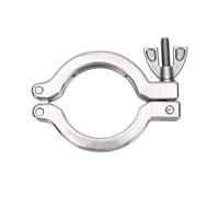 Fabater Juego de 4 Abrazaderas de Vacío KF40, Abrazadera de Acero Inoxidable 304 con Juntas Tóricas FKM, Resistencia a 200 °C para Tubería de Vacío de Cámara de Desgasificación