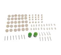Fabater Juego de 90 Ruedas Abrasivas de Fieltro Suave para Pulir Herramientas Rotativas, Ruedas de Pulido de Fieltro de Lana y de Pulido con Mandriles para Metal, Joyería, Acabado de Vidrio