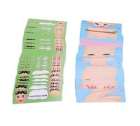 Fabater Juego de Rompecabezas Facial, Combinación Infinita, Diseño de Tarjeta en Capas Portátil, Rompecabezas de Expresión con 102 Tarjetas para Niños de 3 Años en Adelante, Juego de Mesa Familiar,