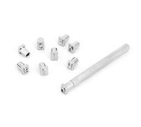 Fabater Juego de Sellos de Cuero, 26 Letras, 10 Números, 3,5 Mm, 6,5 Mm, Juego de Sellos Numéricos de Aleación de Acero para Artesanía en Cuero, Antideslizante, Herramienta Duradera de Perforación