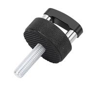 Fabater Juego de Tornillos de Pulgar de Extracción Rápida, Sujetadores de Aluminio Duraderos para Ajuste Rígido, Kit de 6 Piezas (BLACK)