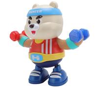 Fabater Juguete de Oso Eléctrico Interactivo con Baile, Luces y Música para Niños, Material ABS Resistente, Compañero Fácil de Jugar en Interiores