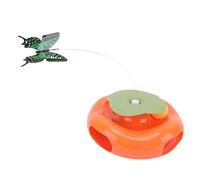 Fabater Juguete Eléctrico de Mariposa para Gatos, Juguete Interactivo de Rotación Automática para Gatos de Interior, Gatitos con Varita de Burla para Unir Mascotas