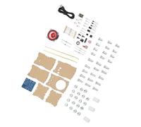 Fabater Kit de Altavoz Bluetooth, Carcasa Acrílica de Alta Transparencia para Práctica de Soldadura SMT, Kit de Altavoz Bluetooth con Módulo LM386 Presoldado e Indicador de Espectro para la Escuela