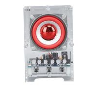 Fabater Kit de Altavoz Bluetooth, Carcasa Acrílica de Alta Transparencia para Práctica de Soldadura SMT, Kit de Altavoz Bluetooth con Módulo LM386 Presoldado e Indicador de Espectro para la Escuela