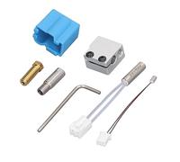 Fabater Kit de Boquilla de Extremo Caliente para Impresora 3D, Reemplazo de Extrusora de 24 V para Sidewinder X1 X2, Boquilla de Latón de 0,4 Mm, Tubo de Calentamiento, Termistor, Bloque de
