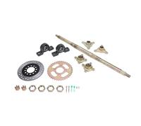 Fabater Kit de Eje Trasero para Go Kart 24in, Piñón 428-37T y Disco de | Conjunto de eje trasero de metal con piñón y disco de freno, para Go Karts, ATV, Quads y triciclos de deriva DIY de