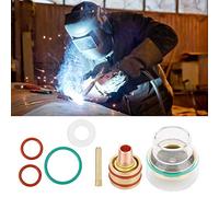 Fabater Kit de Soldadura TIG para WP9 WP20 WP25, Antorcha TIG con Copa de Vidrio Transparente, Pinza de Vidrio para Ahorro de Gas, Accesorios de Antorcha de Soldadura de Precisión para Trabajos