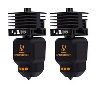 Fabater Kit Hotend de 2 Uds para Impresora 3D Lab H2S, Kit de Bloque Calefactor de Extremo Caliente con Boquilla de 0,4mm de Repuesto con 4 Fundas de Silicona