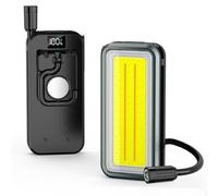 Fabater Luz de Trabajo LED con Cuello de Cisne Flexible 360°, Recargable 2000mAh Linterna Magnética para Mecánico, 5 Modos Lámpara de Inspección COB para Reparación, Taller