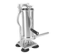 Fabater Máquina Llenadora Manual de Salchichas de Acero Inoxidable, Gran Capacidad para Mercados, Ergonómico, Base Estable con Ventosas