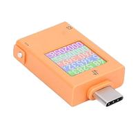 Fabater Medidor de Potencia USB C Soporte de Protocolo Integral Voltímetro Amperímetro Tipo C para Cargadores Banco de Energía Dispositivos Electrónicos 0-12A para Entusiastas de la Tecnología ABS