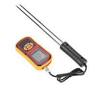 Fabater Medidor de Temperatura de Humedad de Grano LCD Digital Portátil GM640 para Trigo, Arroz, Maíz, Rango de 5% -30%, Apagado Automático, Retención de Datos, Pantalla Retroiluminada