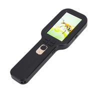 Fabater Microscopio Digital USB Portátil, Lupa Portátil con Luz, Doble Lente y Pantalla de 3 Pulgadas, Aumento de 500x, Kit Científico Educativo para Niñas y niños. (Black)