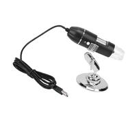 Fabater Microscopio LED 1600X Microscopio Multifuncional de Alta Claridad para Investigación Educativa y Biológica