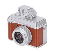Fabater Mini Cámara Llavero, Cámara Digital HD 1080P 8MP con Pantalla de 0,96 Pulgadas, Flash LED Incorporado y 3 Filtros, Cámaras de Bolsillo Portátiles para Niños Principiantes (Marrón Vintage)
