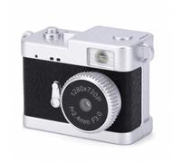 Fabater Mini Cámara Llavero, Cámara Digital Portátil 720P 5MP FHD con Pantalla de 0,96 Pulgadas y Flash LED, Cámaras Pequeñas Compactas Grabadora de Video Vintage para Viajes (Black)