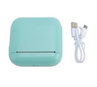 Fabater Mini Impresora Térmica Sin Tinta, Impresoras De Bolsillo Portátiles, para Notas, Bricolaje, Boletos, Fotos, Memos, Estudio, Impresión De Preguntas Incorrectas (Green)