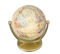 Fabater Mini Mapa del Mundo Globo Edición en Inglés Herramienta de Enseñanza de Geografía de la Tierra Giratoria de Escritorio para Niños Adultos, Decoración Educativa de la Oficina en el Hogar con