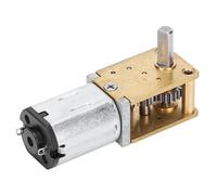 Fabater Mini N20 Micro Motorreductor de Metal DC12V Reducción de Velocidad CW/CCW 16 RPM-381 RPM Motor de Cepillo Duradero de bajo Ruido para Robot de Juguete Inteligente (DC12V381RPM)