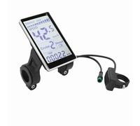 Fabater Misuratore Display LCD Bici Elettrica, 5 Pin 24V 36V 48V 60V Pannello Display LCD Impermeabile, Tachimetro Bicicletta Grande Schermo Computer Bici, Display per Scooter